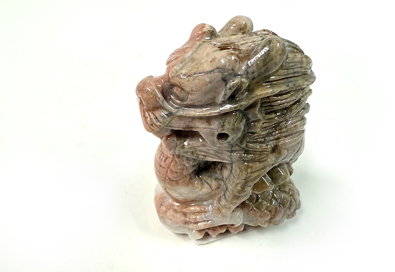 玫瑰石動物擺件(大)-龍